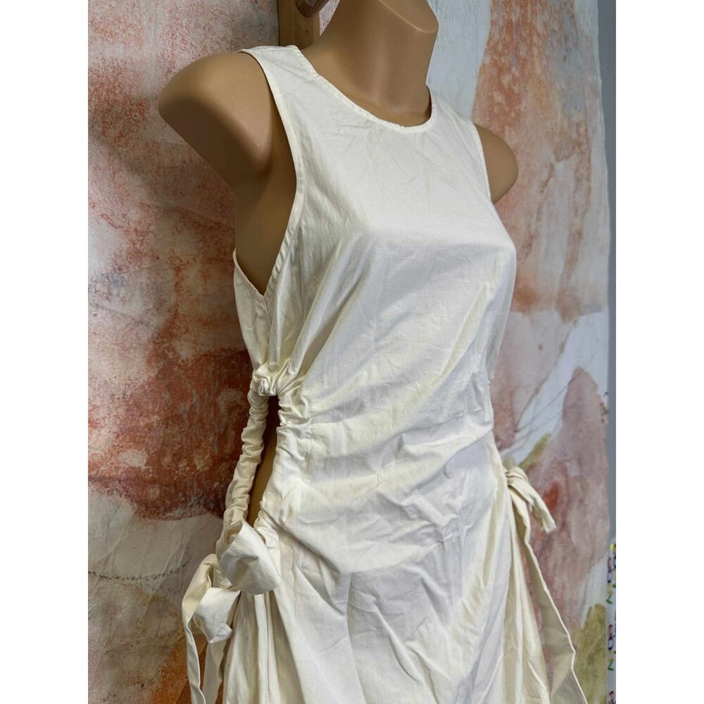 Free People Cream Midi Dress with Side Cutouts - Picture 10 of 13